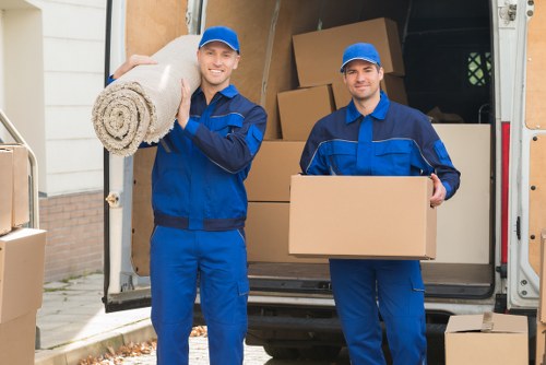 Local team collecting old office furniture in Brunswickpark