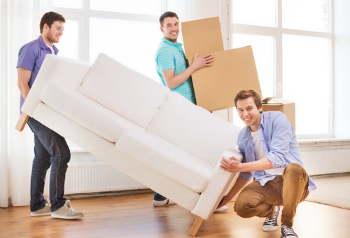 Furniture loading into a van for a Brunswickpark removal job