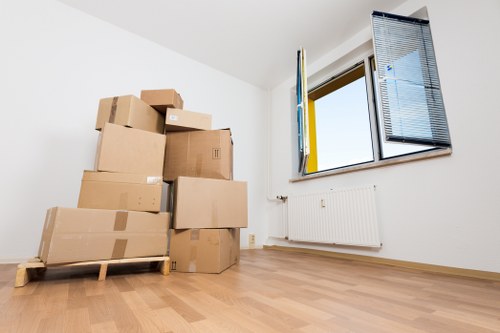 Local movers handling furniture in a Brunswickpark property