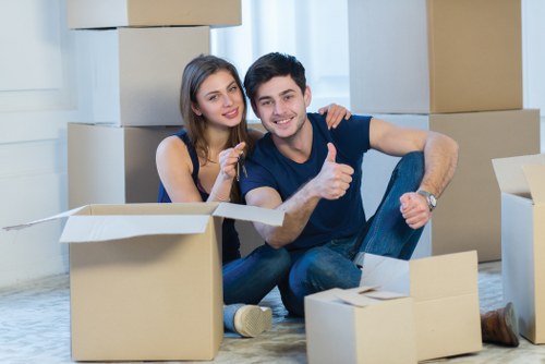 Loading furniture into a moving van for a Brunswickpark relocation