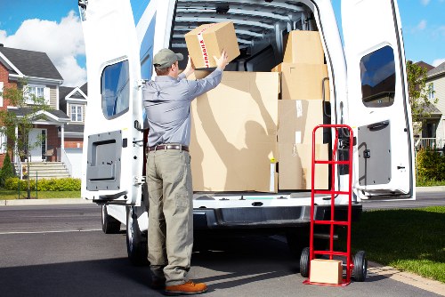 Local removals van service helping with flat access in Brunswickpark